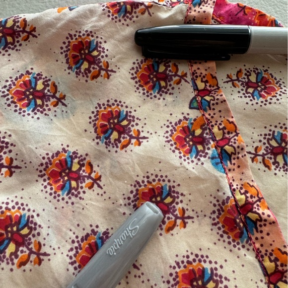 Johnny Was Women's Floral Boho Mini Dress 100% Silk Blouse Top - Picture 4 of 13